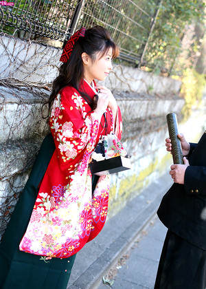Kimono Momoko 着物メイク・ももこ素人エロ画像