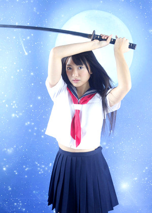 Japanese Rie Kitahara Screaming Uniform Wearing jpg 10